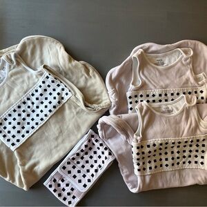 Nanit Breathing Band and Sleep Sacks - Cream and Purple